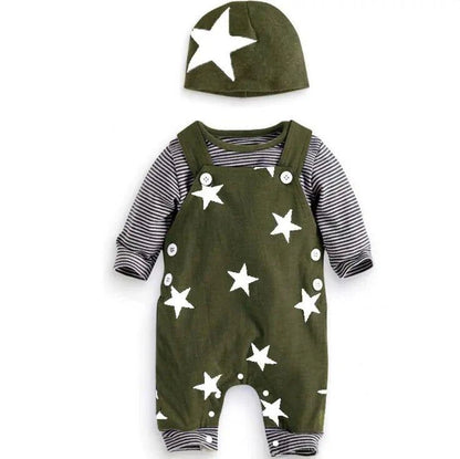 Stylish & Comfortable: Baby Boys Casual Striped Sweater Bundle Set for Spring and Autumn - Home Kartz
