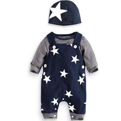 Stylish & Comfortable: Baby Boys Casual Striped Sweater Bundle Set for Spring and Autumn - Home Kartz