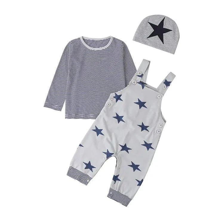Stylish & Comfortable: Baby Boys Casual Striped Sweater Bundle Set for Spring and Autumn - Home Kartz