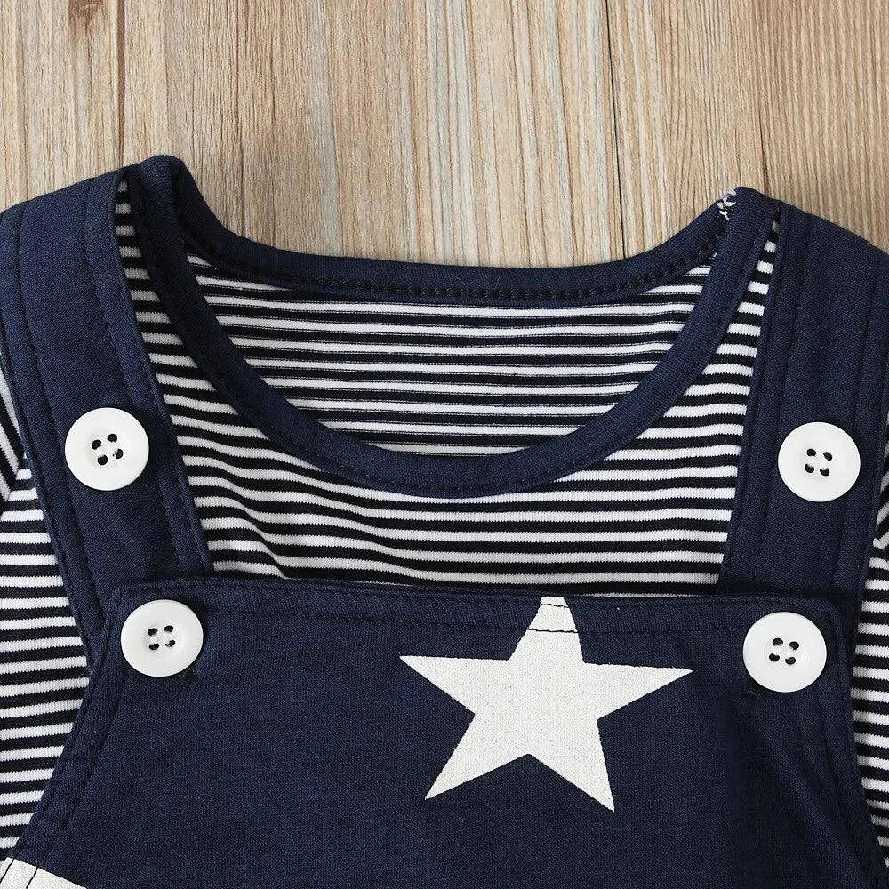 Stylish & Comfortable: Baby Boys Casual Striped Sweater Bundle Set for Spring and Autumn - Home Kartz