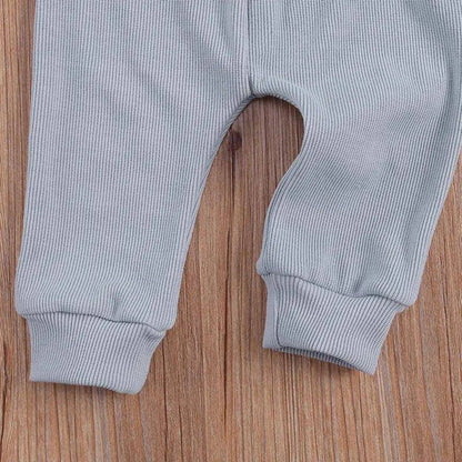 Toddler Baby Clothes Set - Soft Cotton Rainbow Embroidery Top and Pants - Home Kartz