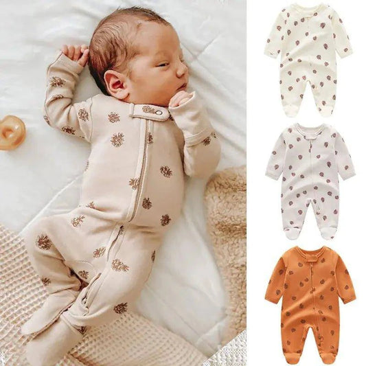 Stylish and Soft Knitted Coral Velvet Baby Jumpsuit for Newborns - Home Kartz