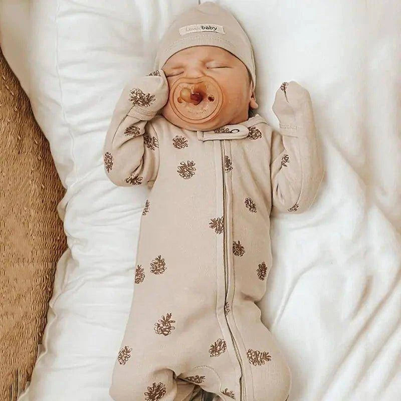 Stylish and Soft Knitted Coral Velvet Baby Jumpsuit for Newborns - Home Kartz