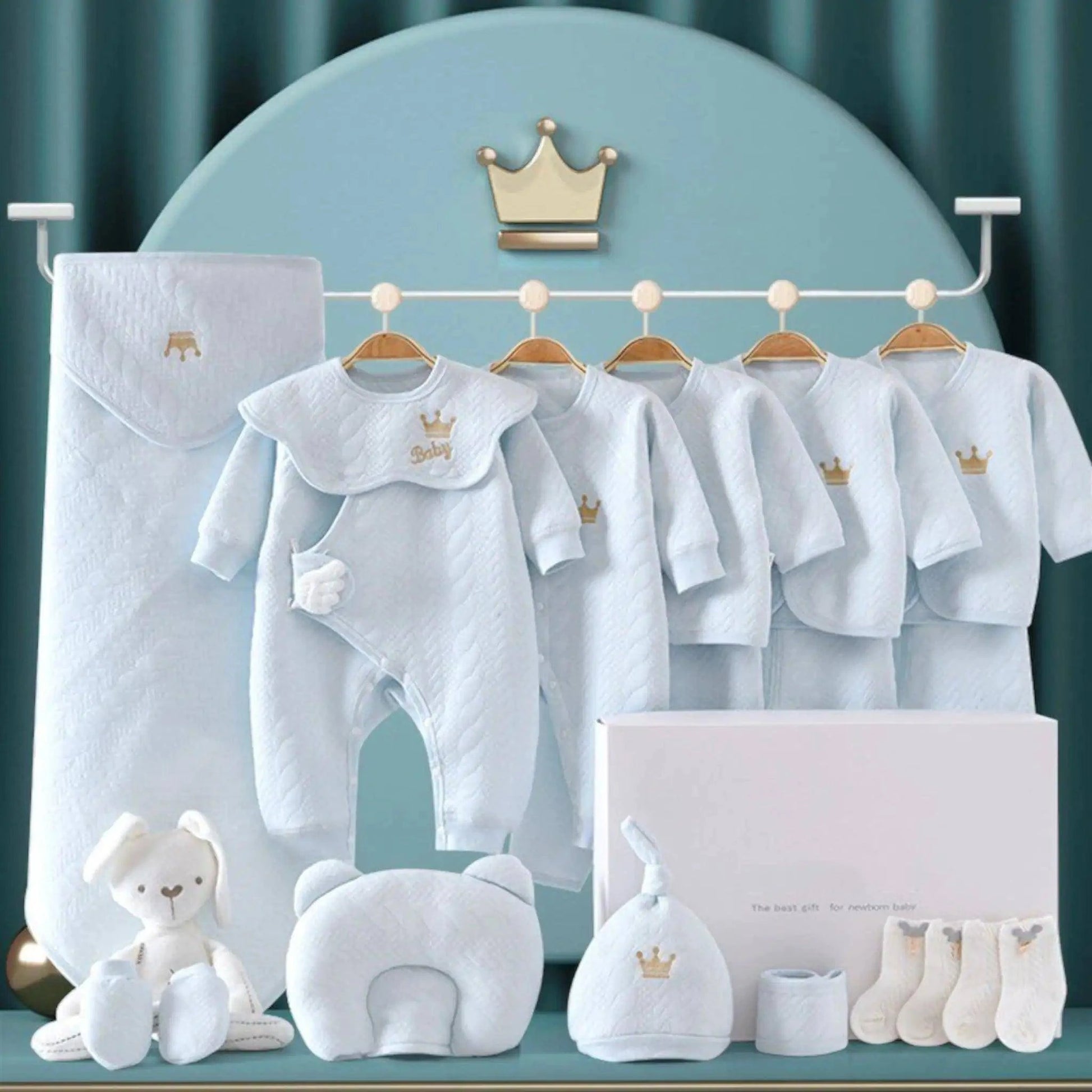6 Item Bundle: Welcome Your Newborn with Our Baby Luxe Gift Set - Home Kartz