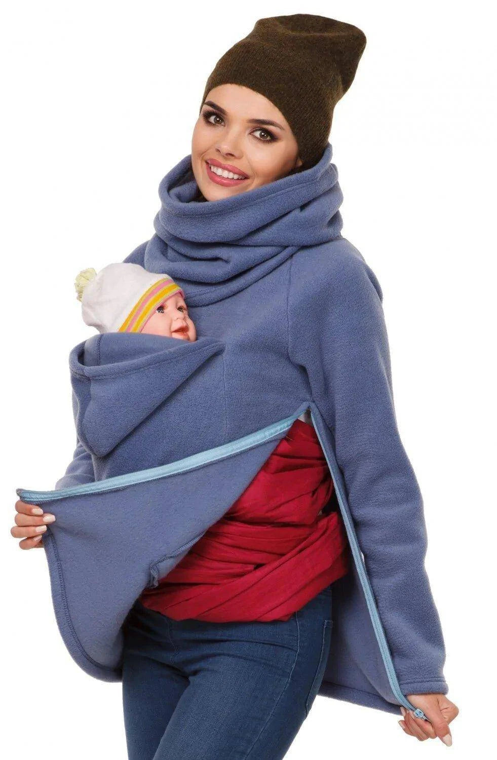 Newborn Kangaroo Carrier Sling Bag Coat | Comfortable, Hands-Free Babywearing - Home Kartz