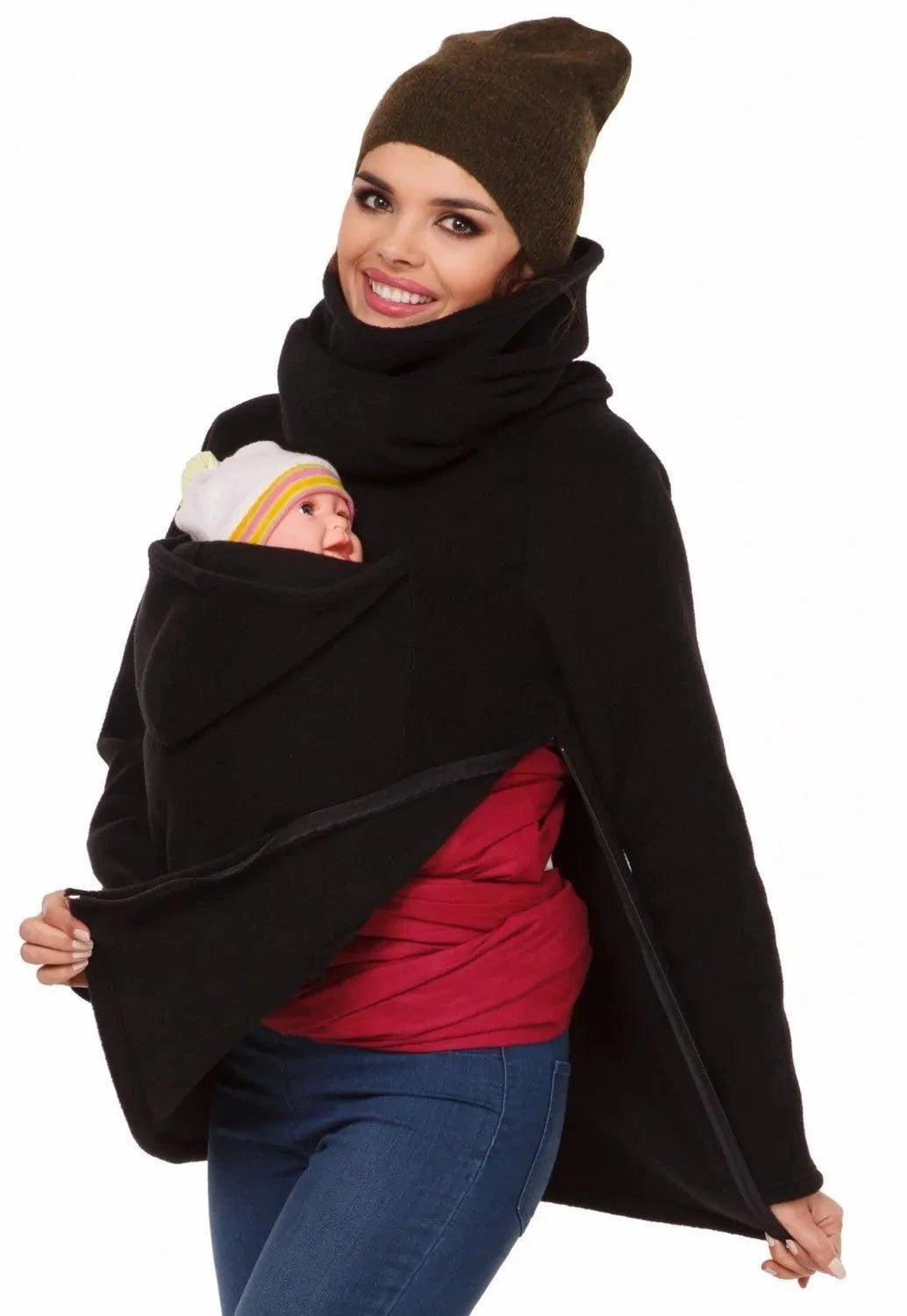 Newborn Kangaroo Carrier Sling Bag Coat | Comfortable, Hands-Free Babywearing - Home Kartz