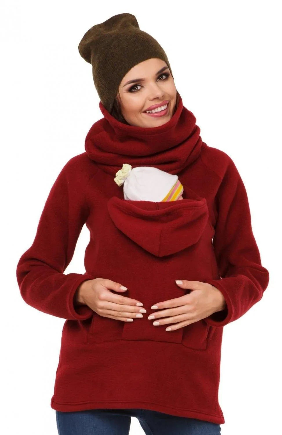 Newborn Kangaroo Carrier Sling Bag Coat | Comfortable, Hands-Free Babywearing - Home Kartz