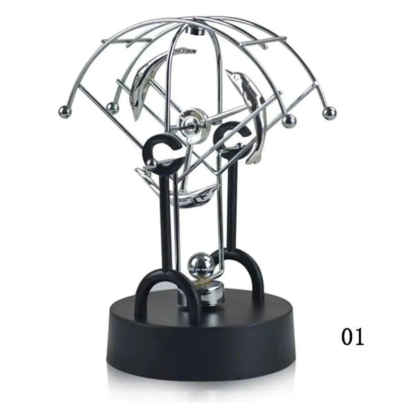 Newton Pendulum Miniature Physics Decor - Captivating Science Ornament - Home Kartz