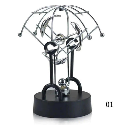 Newton Pendulum Miniature Physics Decor - Captivating Science Ornament - Home Kartz
