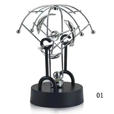 Newton Pendulum Miniature Physics Decor - Captivating Science Ornament - Home Kartz
