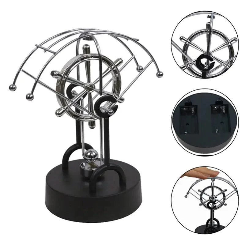 Newton Pendulum Miniature Physics Decor - Captivating Science Ornament - Home Kartz