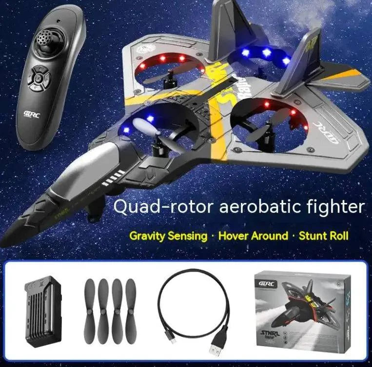 Take to the Skies with the V17 Fighter Drone - The Ultimate Children's Remote Control Aircraft - Home Kartz