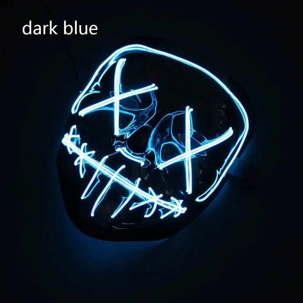 LED Halloween Mask – Light Up Your Halloween Costume with Eerie Glow - Home Kartz