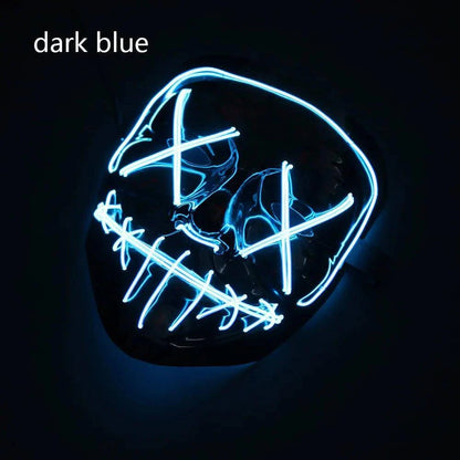 LED Halloween Mask – Light Up Your Halloween Costume with Eerie Glow - Home Kartz