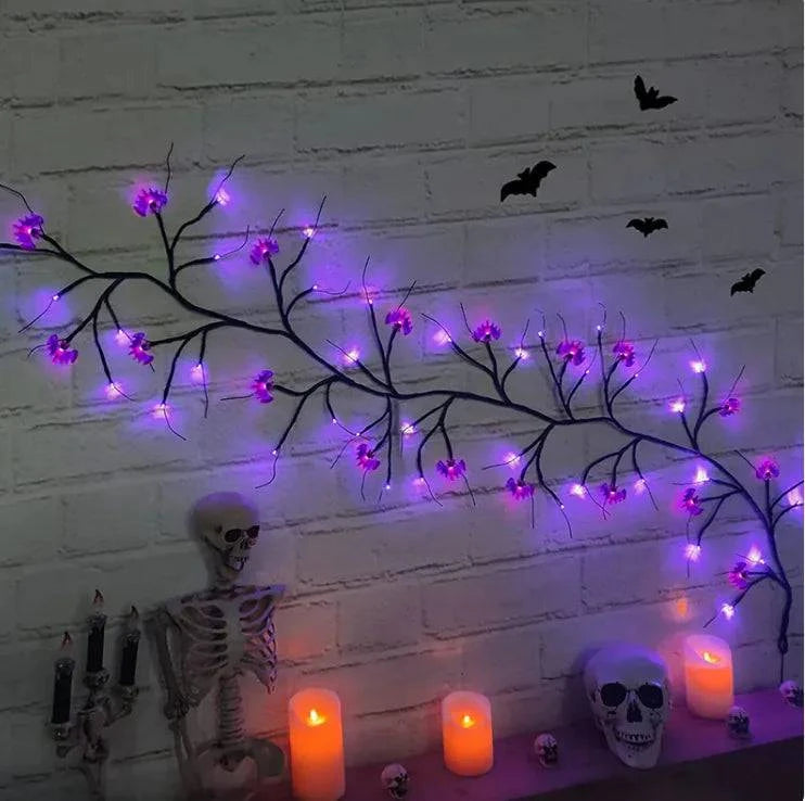 Spooky Pumpkin LED String Lights – Perfect Halloween Decoration for Indoors & Outdoors - Home Kartz