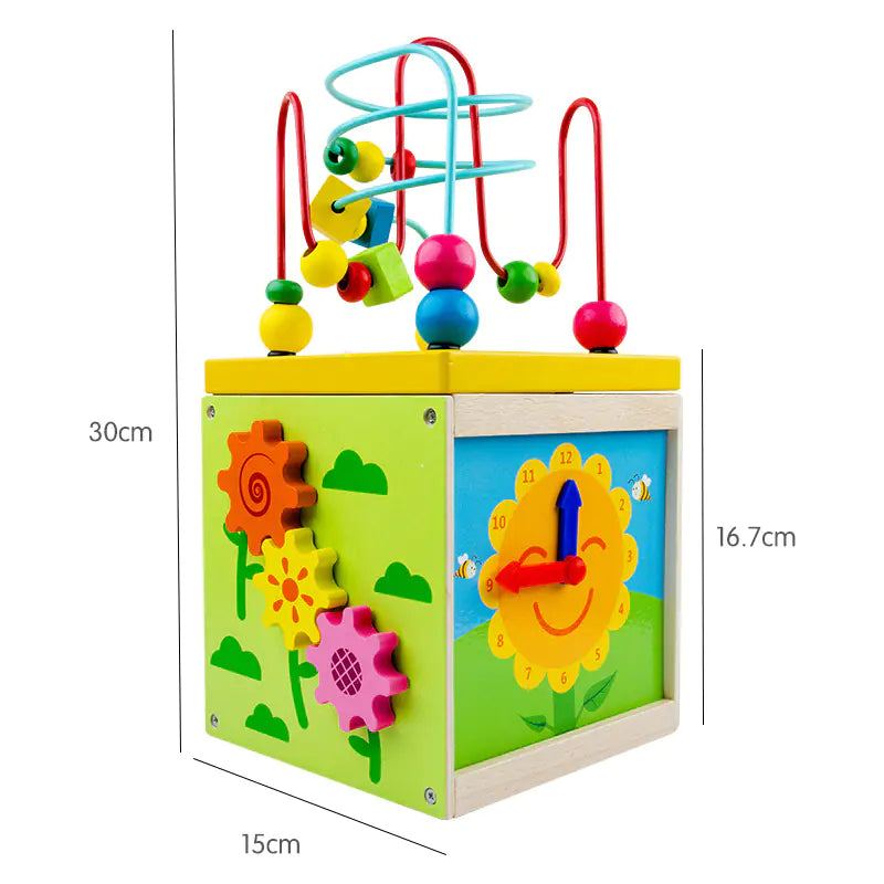 Color, Count & Create : A Wooden Montessori Bead Toy That Builds Coordination and Bright Minds