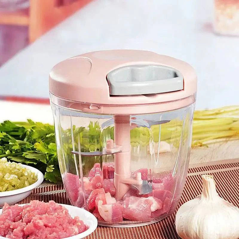 Effortless Food Prep: Stainless Manual Chopper for Quick & Easy Cooking - Home Kartz