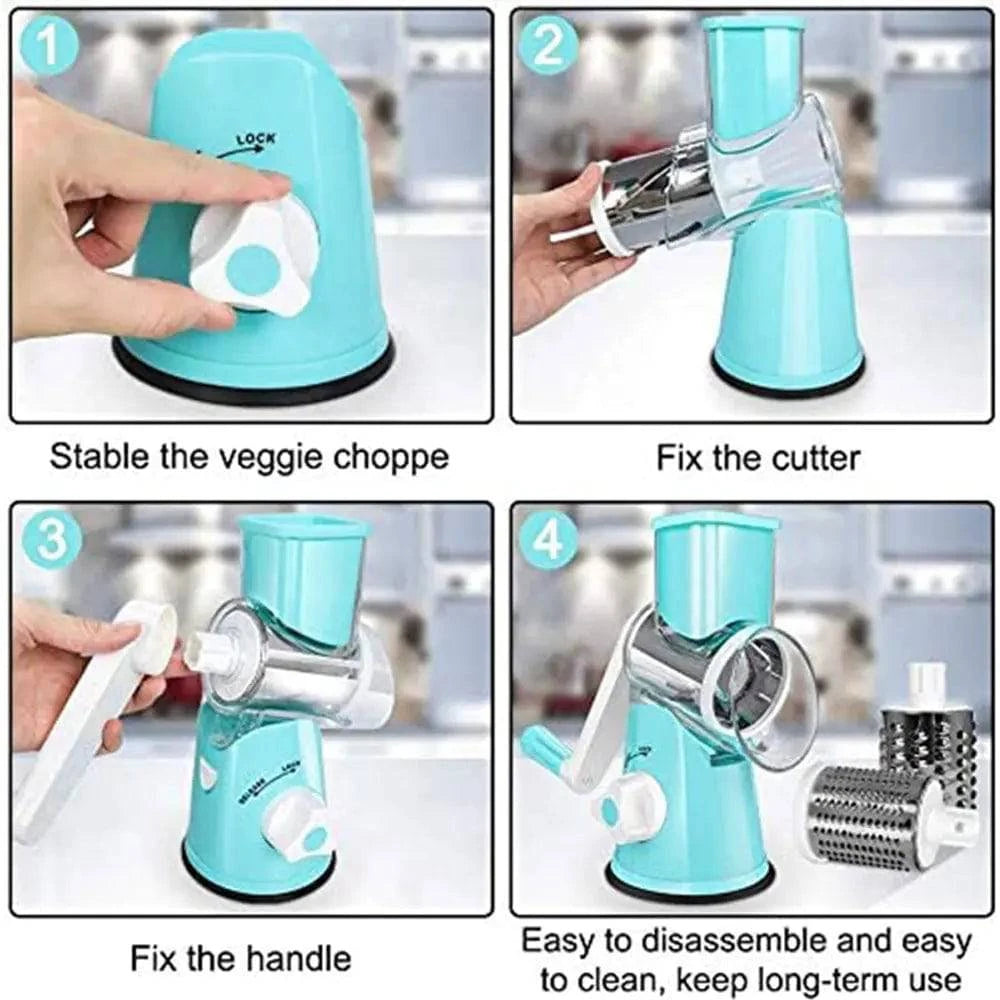Manual Vegetable Cutting Machine – Effortlessly Chop, Slice, and Shred - Home Kartz