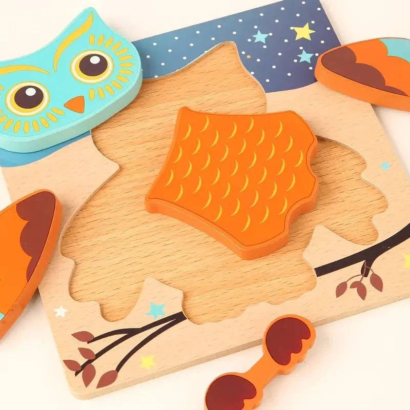 Wooden Puzzles For Kids - Engage Your Child's Imagination with Educational Animal Puzzles - Home Kartz