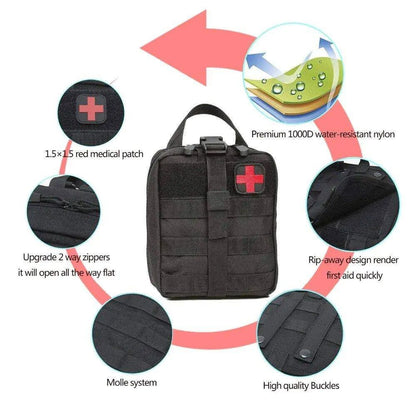 Outdoor Tactical Medical Bag – Durable, Waterproof & Ideal for Outdoor Adventures - Home Kartz