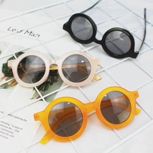 ✨ K-Pop Cool Meets Ultimate Eye Safety: Introducing the Chic Seoul Round Kids' UV400 Sunglasses! ✨ - Home Kartz