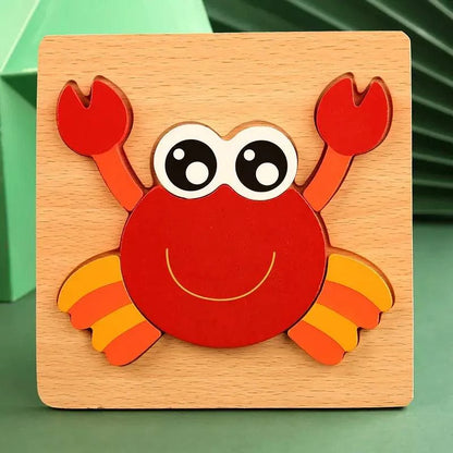Wooden Puzzles For Kids - Engage Your Child's Imagination with Educational Animal Puzzles - Home Kartz