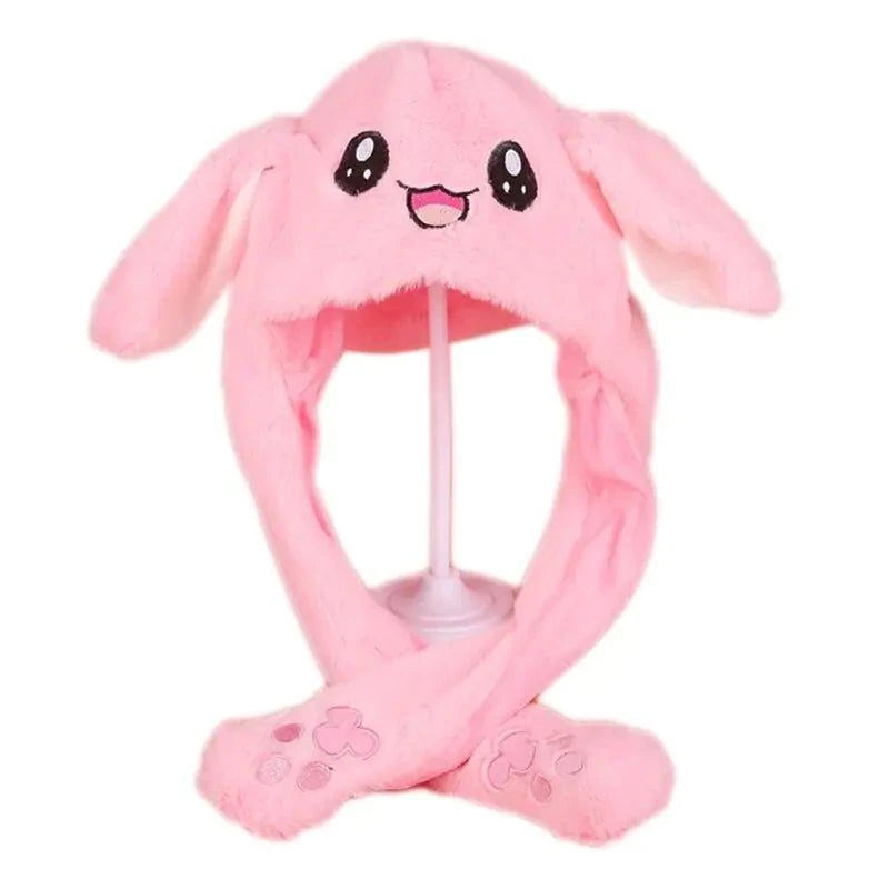 Light Up Your Look with Plush Hat with Movable Ears and LED Light - Home Kartz