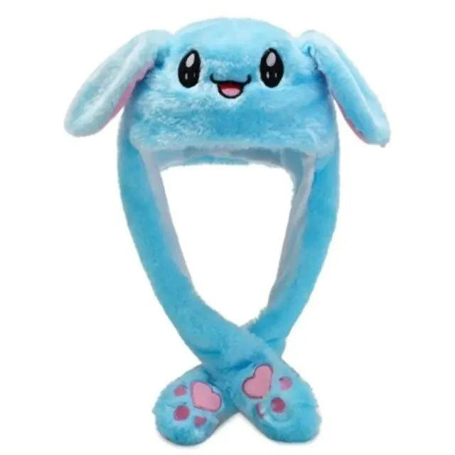 Light Up Your Look with Plush Hat with Movable Ears and LED Light - Home Kartz