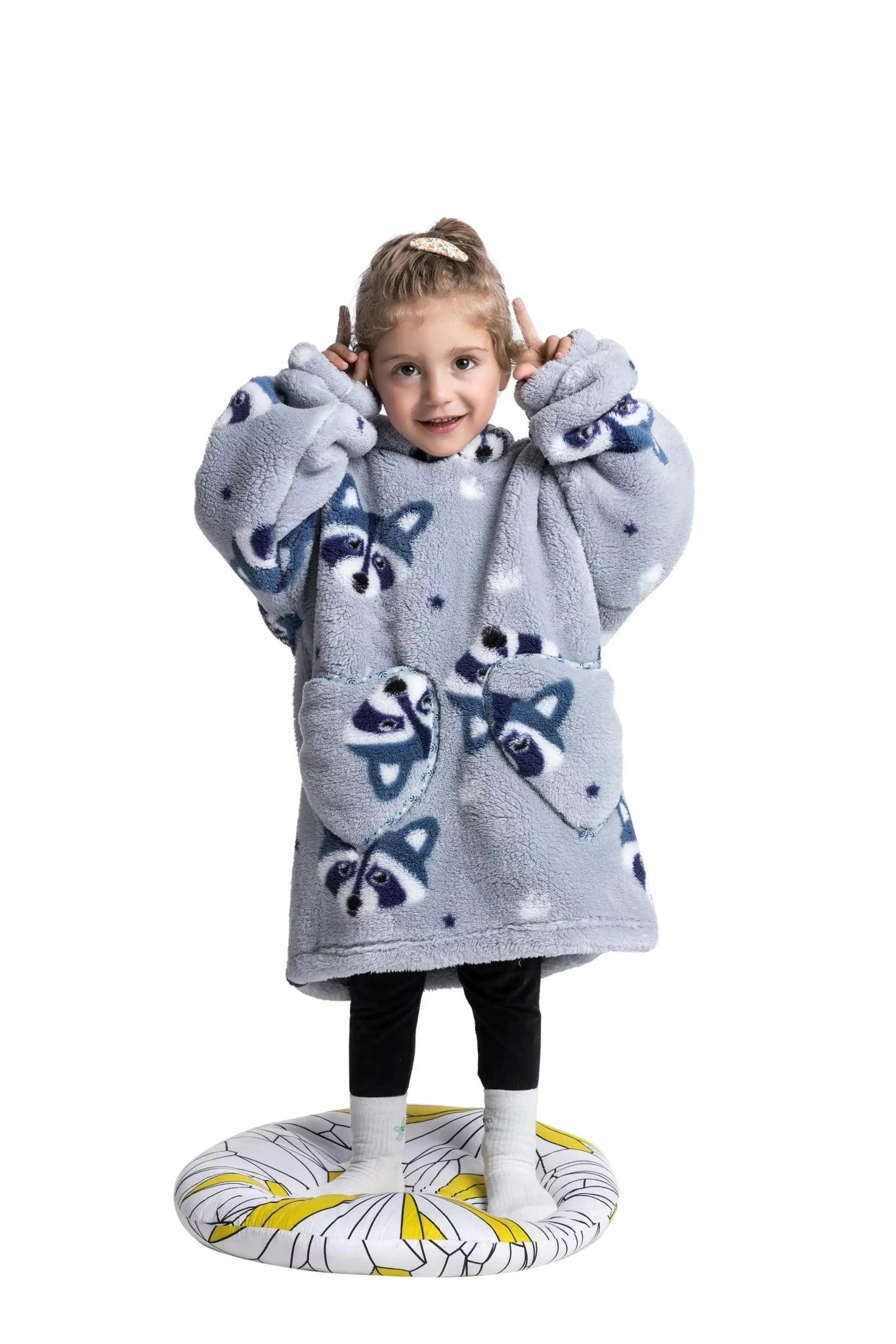 Plush Oversized Velveteen Blanket Hoodie – Cozy Comfort for the Whole Family - Home Kartz