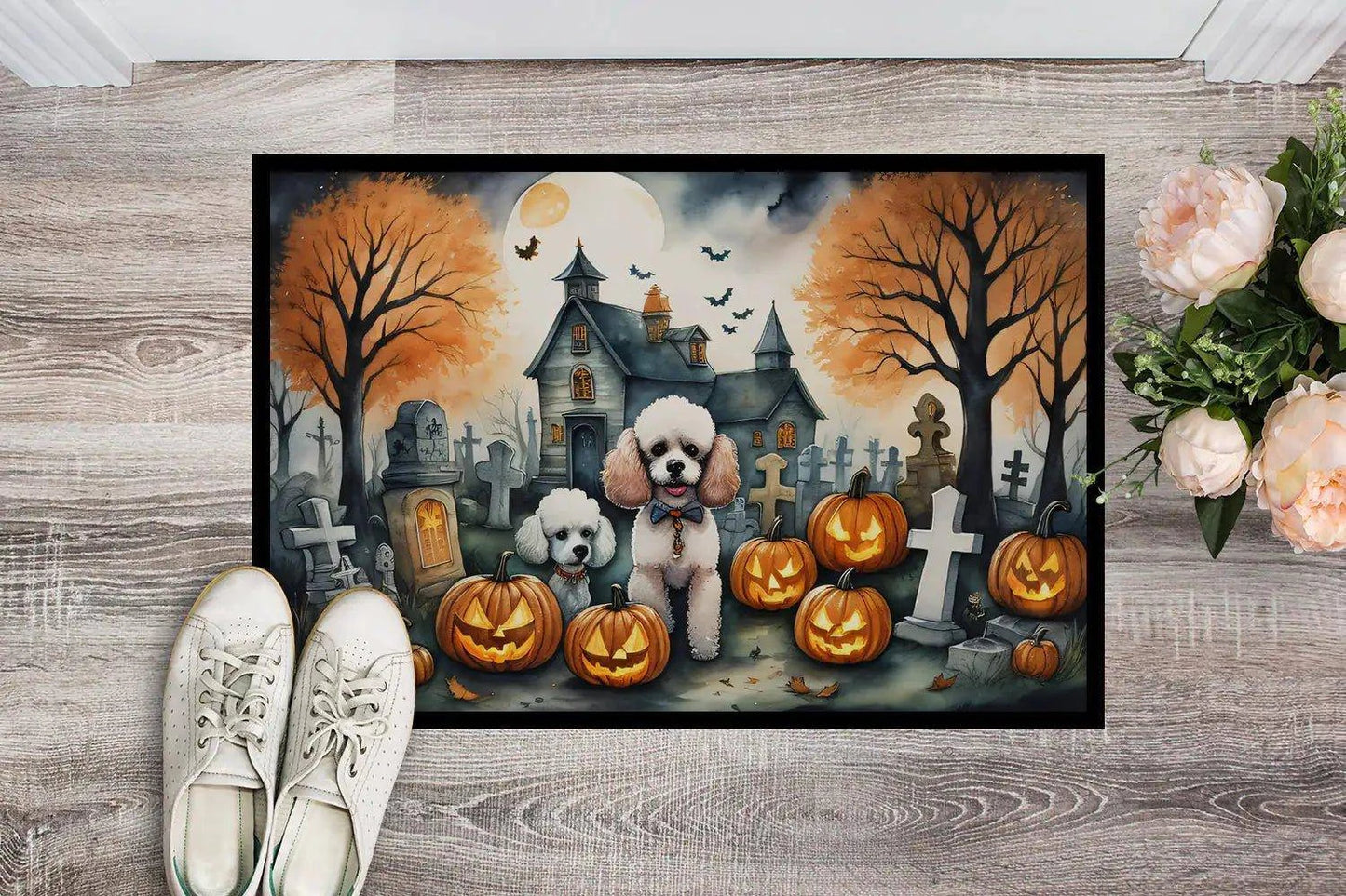 Poodle Halloween Doormat – Stylish & Durable, Perfect for Indoor & Outdoor Decor - Home Kartz
