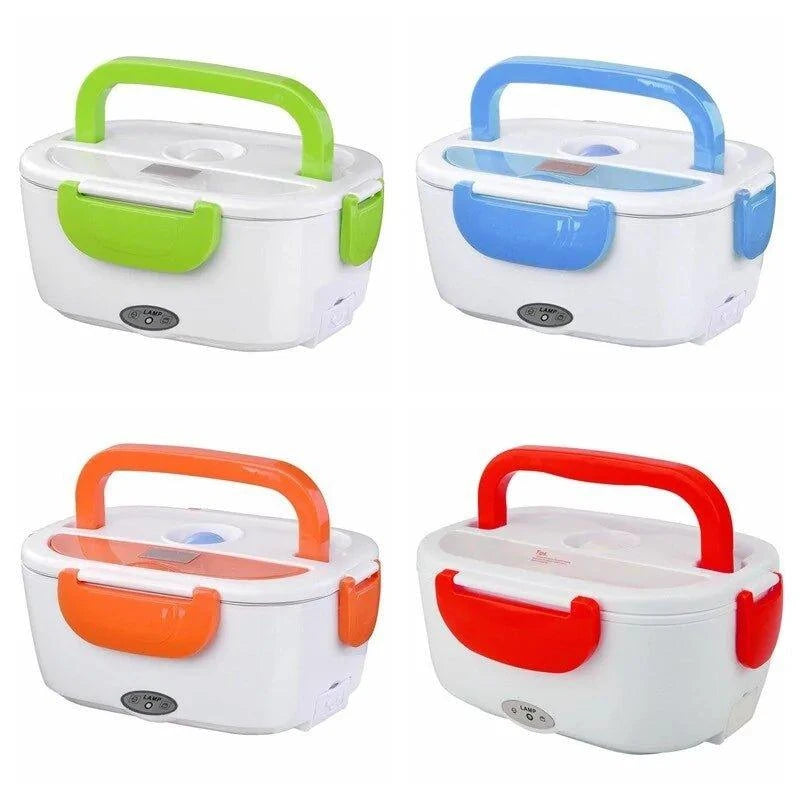 Enjoy Hot Meals Anywhere with the Portable Double Layer Electric Heating Lunch Box - Home Kartz