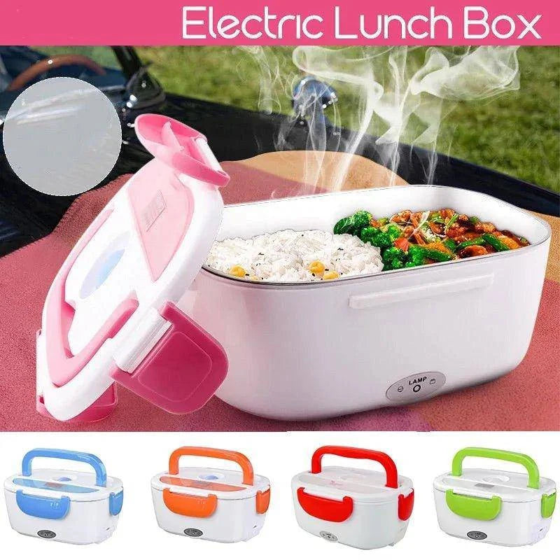 Enjoy Hot Meals Anywhere with the Portable Double Layer Electric Heating Lunch Box - Home Kartz