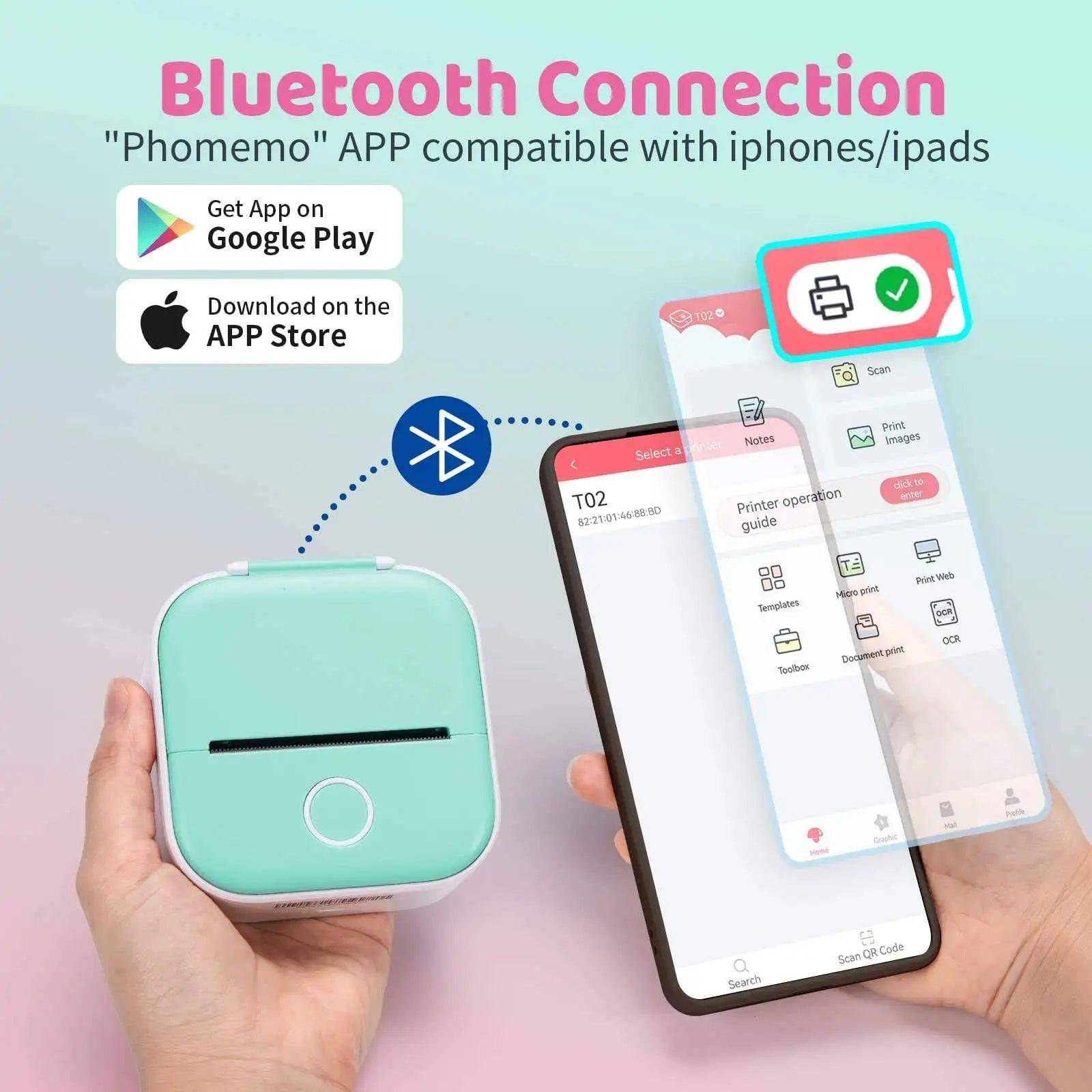 Portable Mini Thermal Label Printer: Your Compact Solution for Efficient Learning and Creativity - Home Kartz