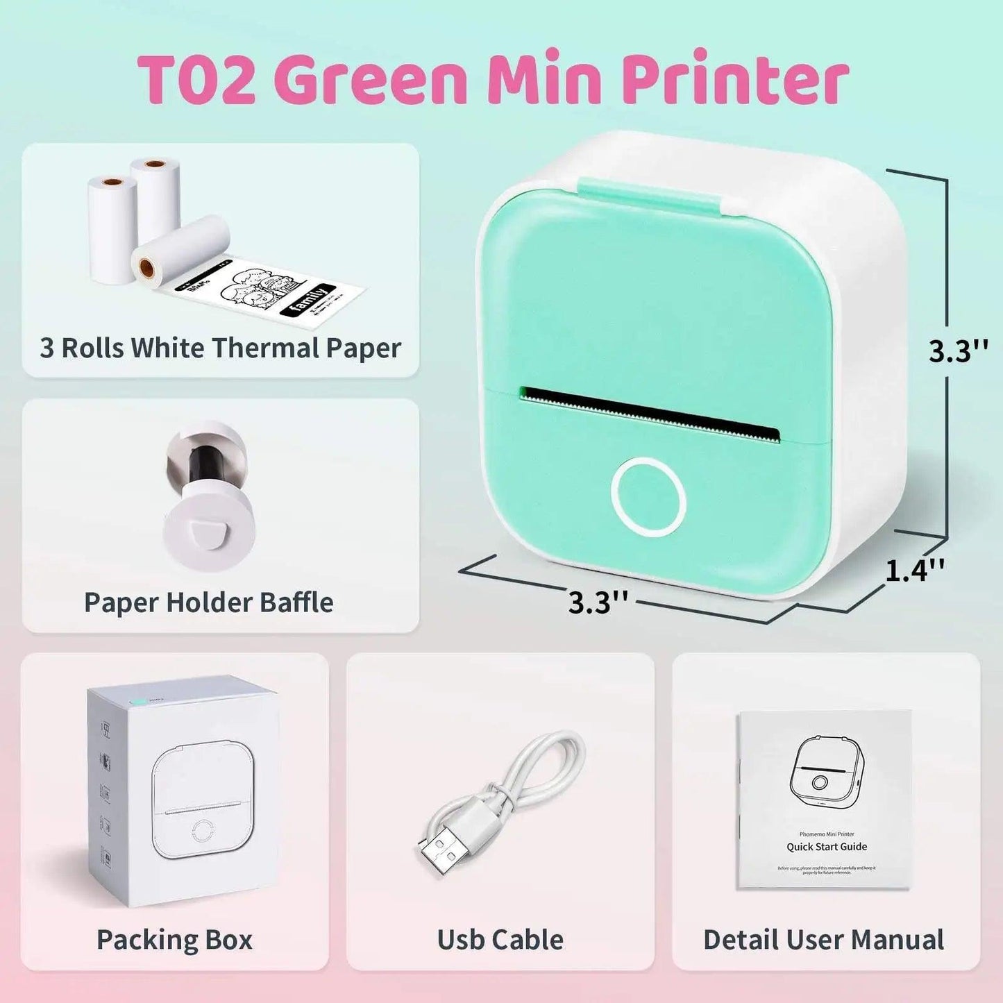 Portable Mini Thermal Label Printer: Your Compact Solution for Efficient Learning and Creativity - Home Kartz