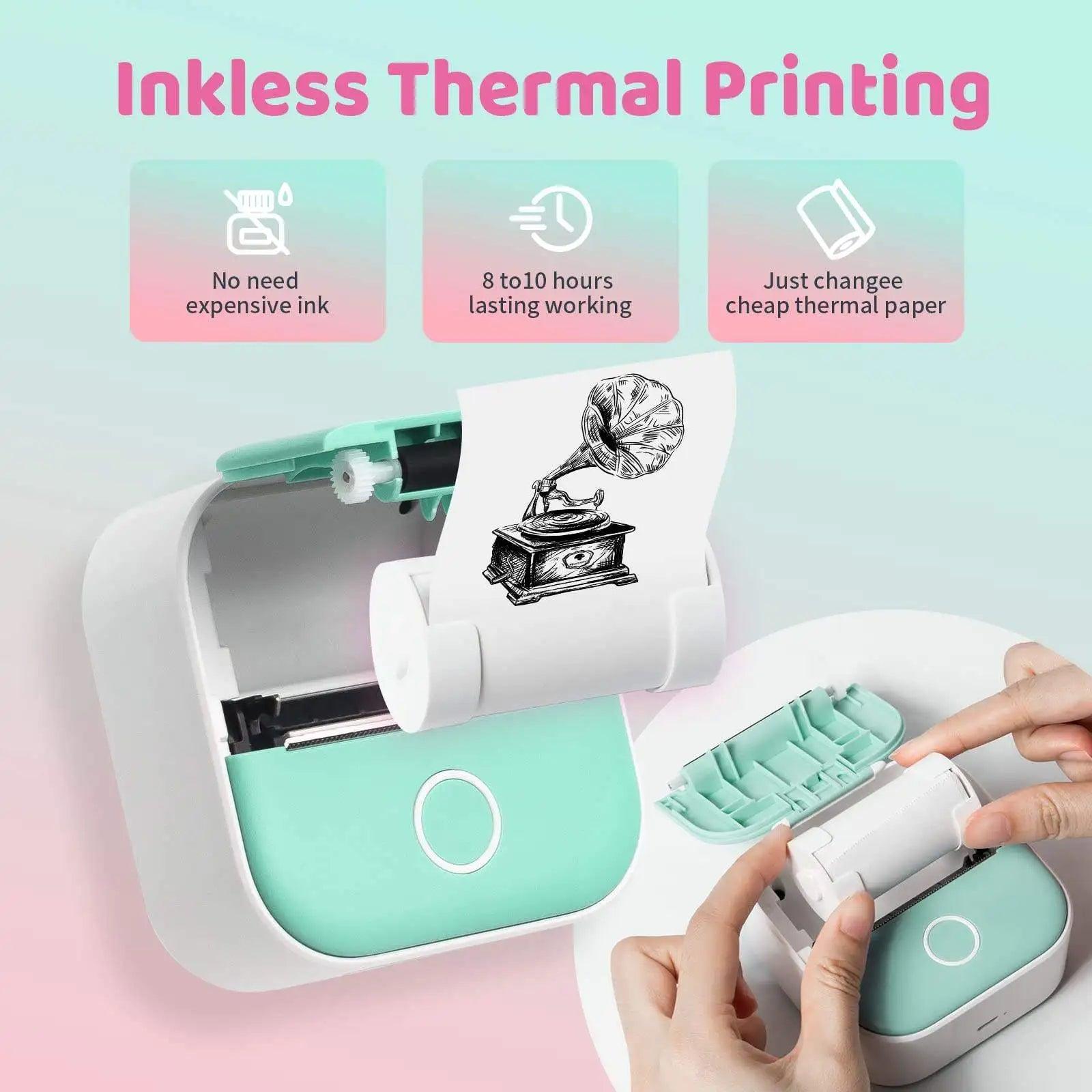 Portable Mini Thermal Label Printer: Your Compact Solution for Efficient Learning and Creativity - Home Kartz