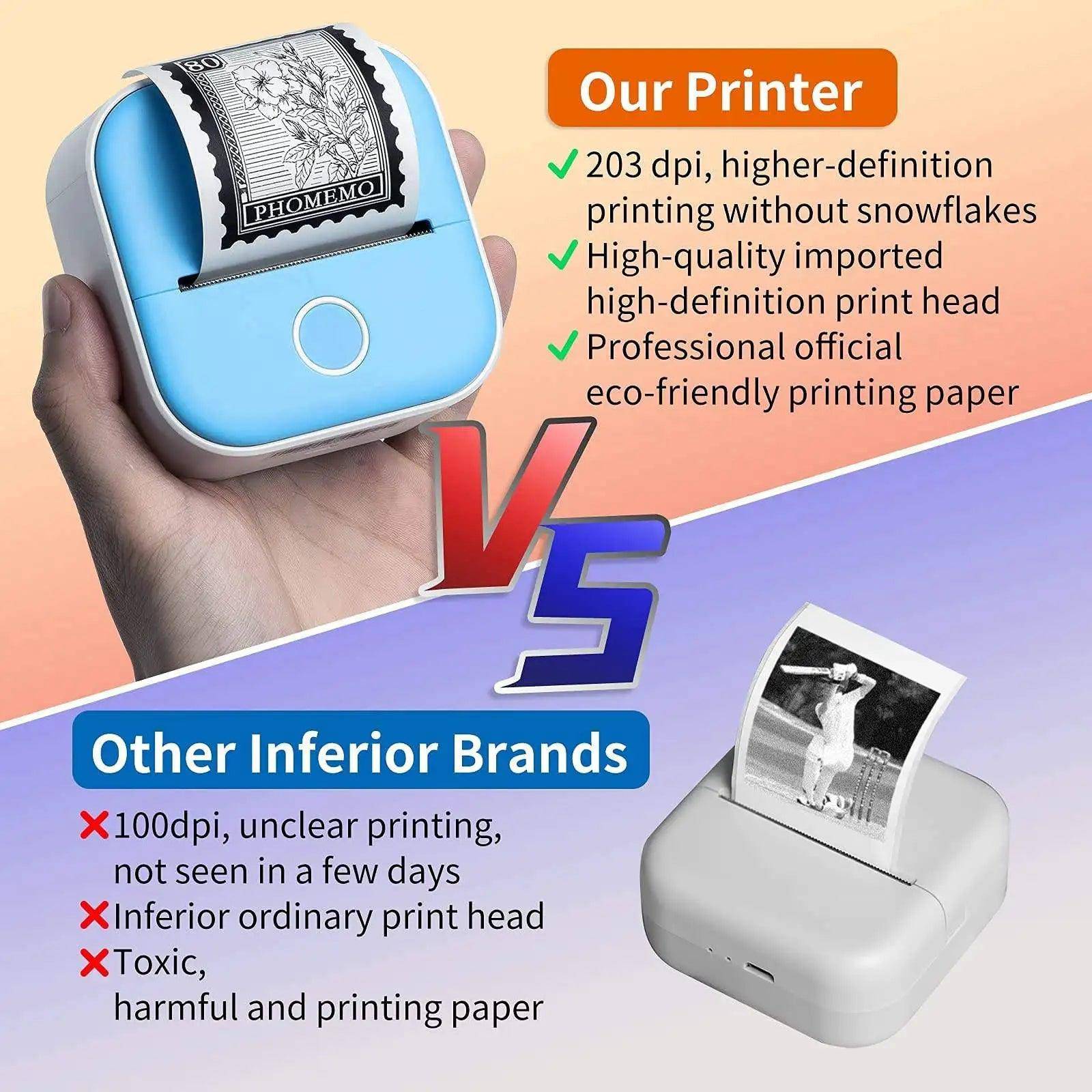 Portable Mini Thermal Label Printer: Your Compact Solution for Efficient Learning and Creativity - Home Kartz