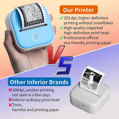 Portable Mini Thermal Label Printer: Your Compact Solution for Efficient Learning and Creativity - Home Kartz