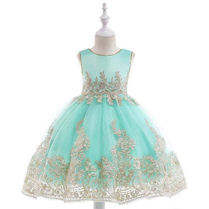 Enchanting Princess Dress with Stunning Applique Details for Ages 3 to 10 Years! - Home Kartz