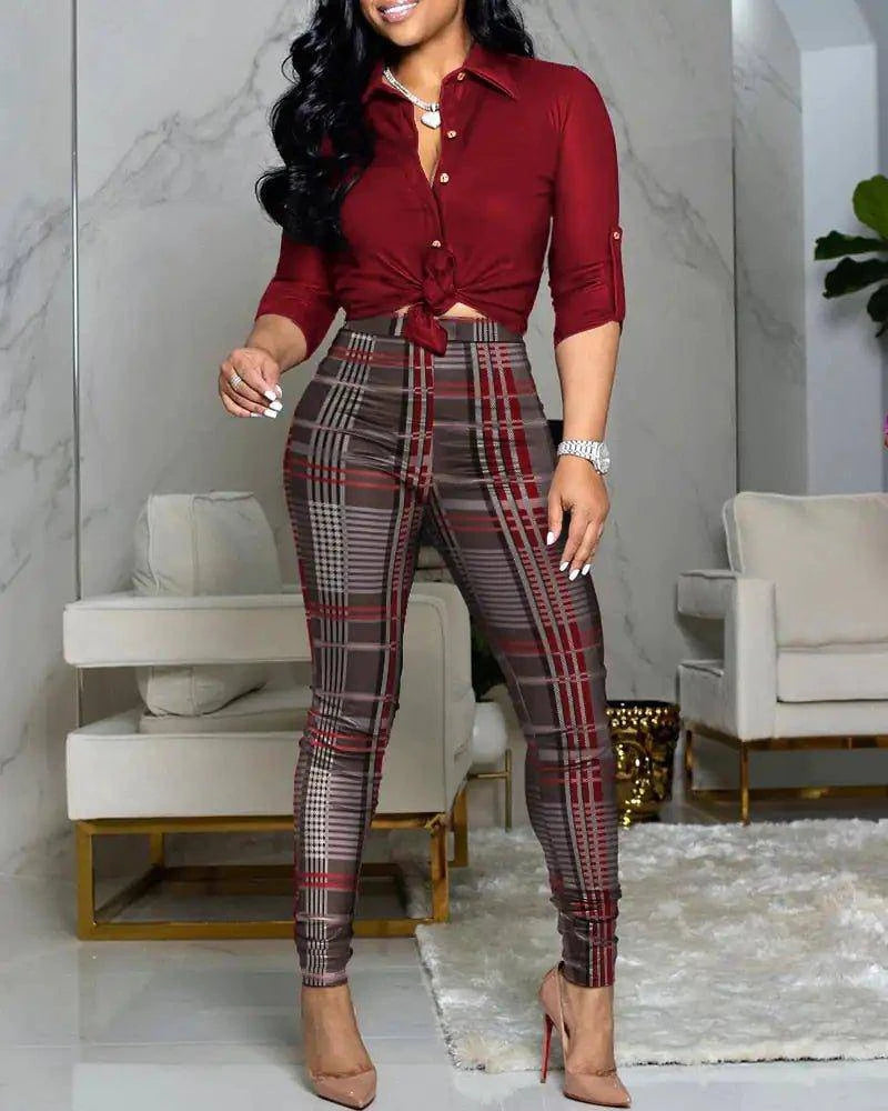 Elevate Your Look with a Stunning Printed Top and Wide Leg Pants Set 👗✨ - Home Kartz