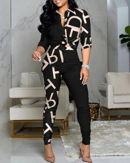 Elevate Your Look with a Stunning Printed Top and Wide Leg Pants Set 👗✨ - Home Kartz