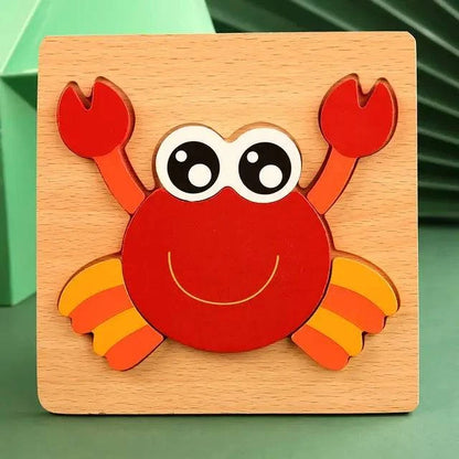 Wooden Puzzles For Kids - Engage Your Child's Imagination with Educational Animal Puzzles - Home Kartz