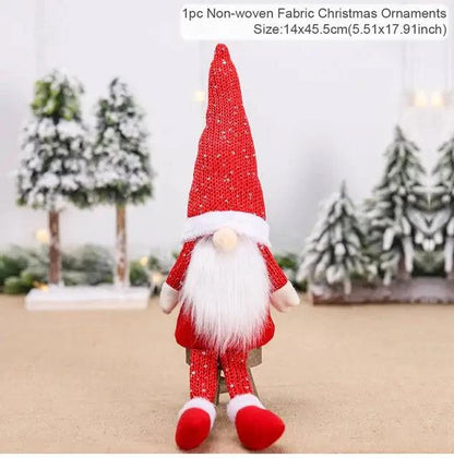 Gnome Christmas Faceless Doll – Whimsical Holiday Decoration for Festive Cheer | Perfect Holiday Gift - Home Kartz