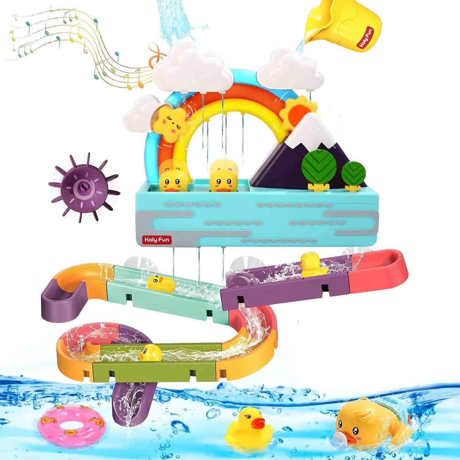 Splash into Fun with Quack Splash Duck & Slide Bath Toy – Perfect for Toddlers! - Home Kartz
