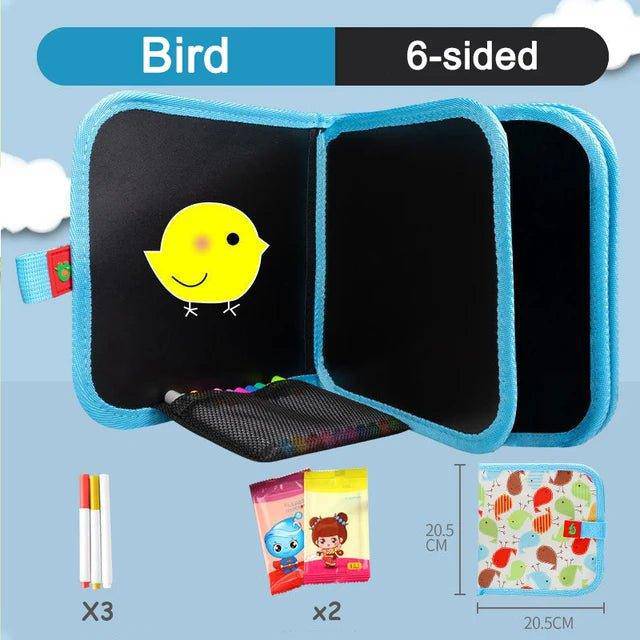 Reusable Doodle Book: Ignite Your Child's Creativity - Home Kartz