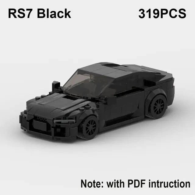 Experience the Thrill of Speed with RS6 Avant, R8 GT3, and RS7 Sports Car Building Blocks Toy - Home Kartz
