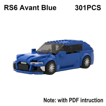 Experience the Thrill of Speed with RS6 Avant, R8 GT3, and RS7 Sports Car Building Blocks Toy - Home Kartz