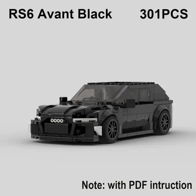 Experience the Thrill of Speed with RS6 Avant, R8 GT3, and RS7 Sports Car Building Blocks Toy - Home Kartz
