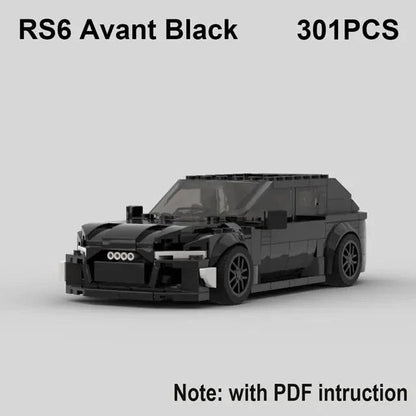 Experience the Thrill of Speed with RS6 Avant, R8 GT3, and RS7 Sports Car Building Blocks Toy - Home Kartz