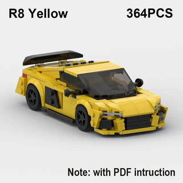 Experience the Thrill of Speed with RS6 Avant, R8 GT3, and RS7 Sports Car Building Blocks Toy - Home Kartz