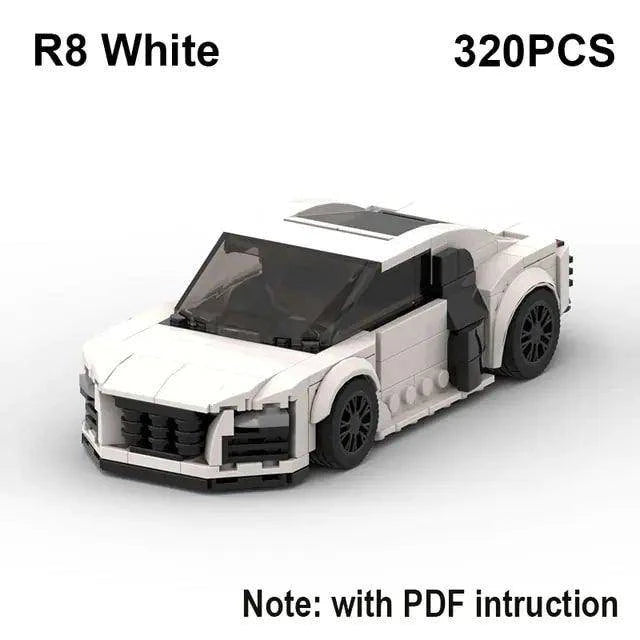 Experience the Thrill of Speed with RS6 Avant, R8 GT3, and RS7 Sports Car Building Blocks Toy - Home Kartz